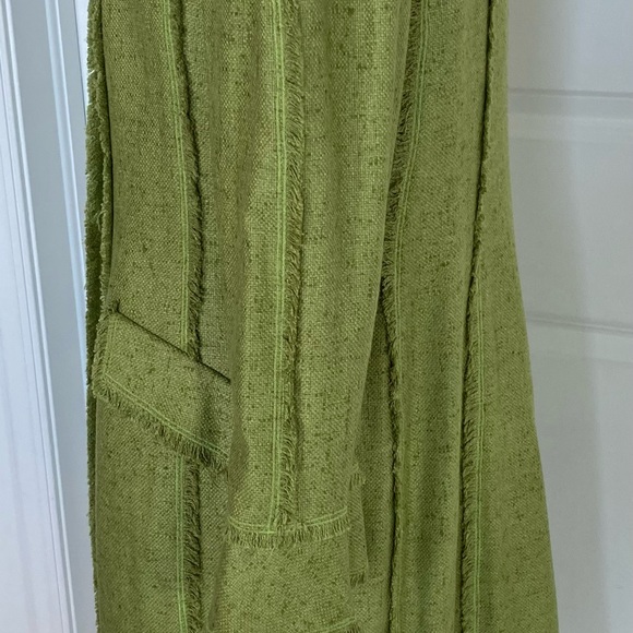 Oscar DeLa Renta silk vintage coat from 2008 Collection Size 14 - Picture 3 of 7